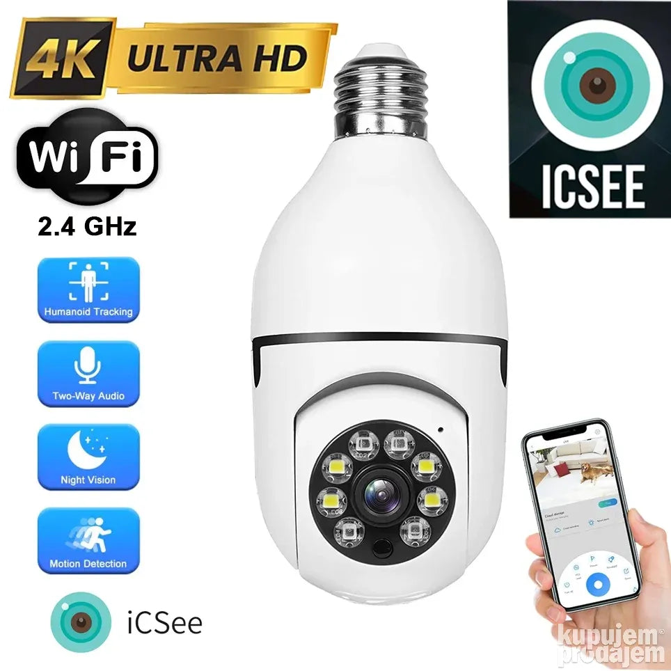 Wifi Sijalica kamera Icsee app