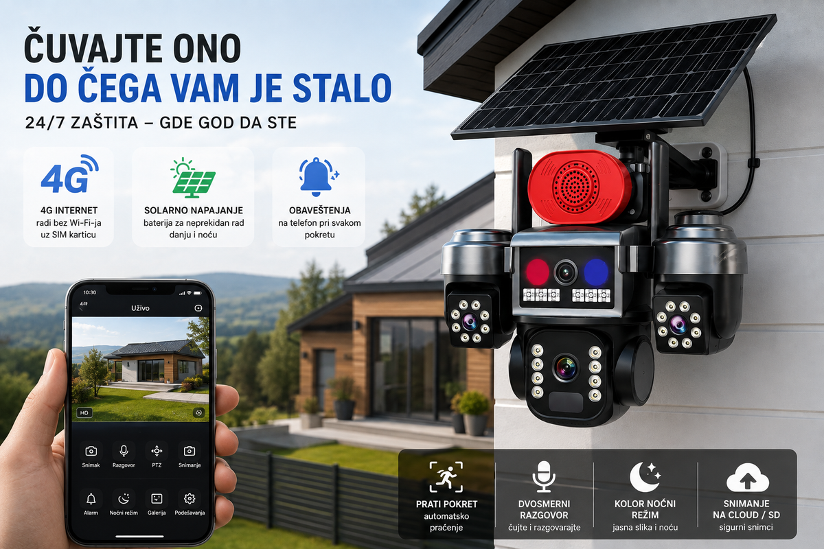 Solarna Kamera 4G