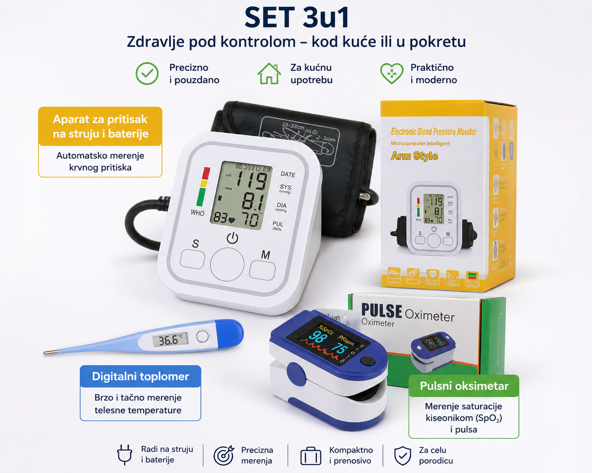 Aparat za merenja pitiska + toplomer