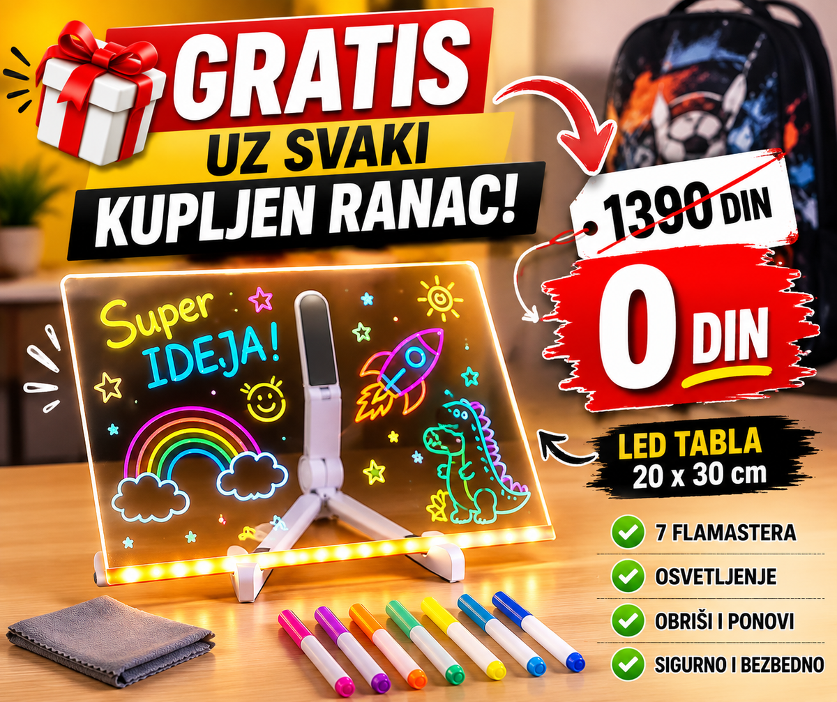 🎒 SAVRŠEN 3 U 1 Masnica ŠKOLSKI SET – RANAC, TORBICA I PERNICA