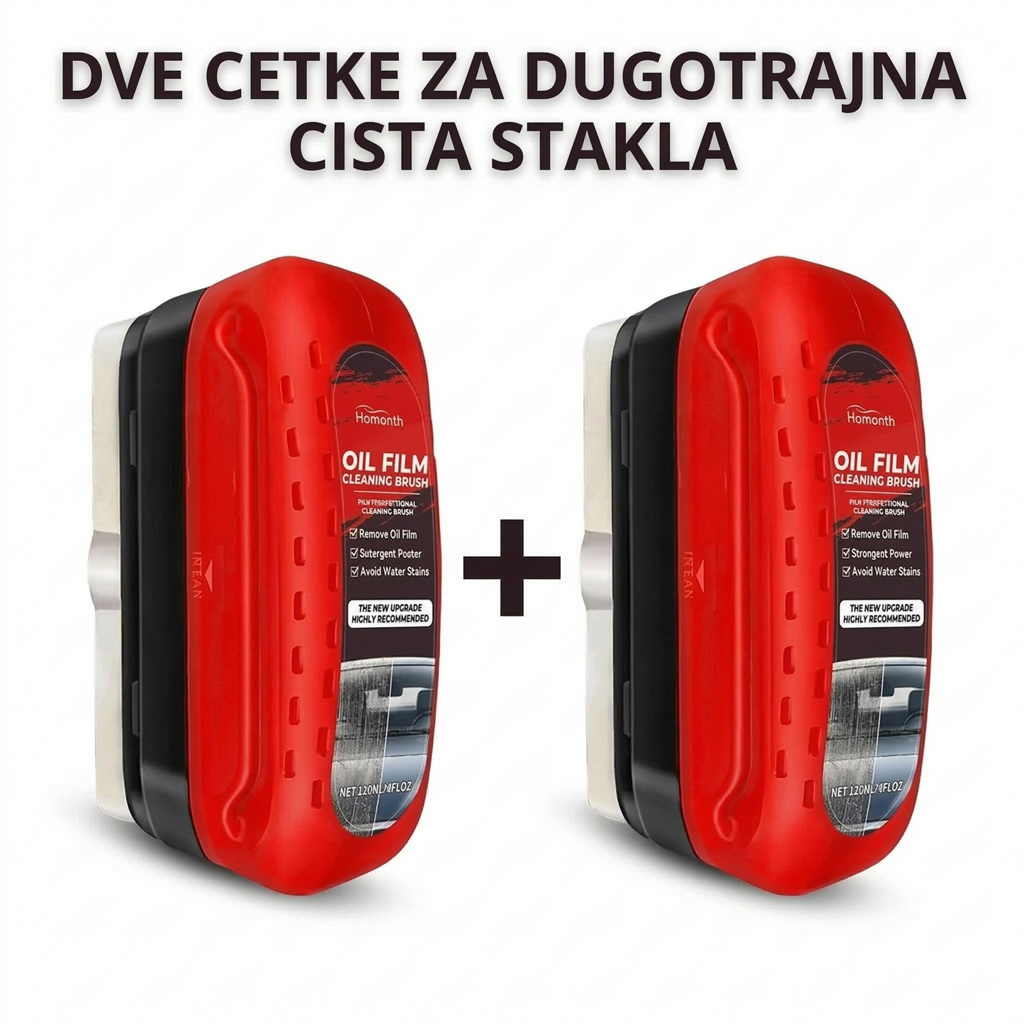 2 x Cetka sa ugradjenim sredstvom za stakla