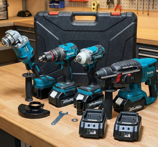 Makita set 4 alata 4 baterije i 2 punjaca